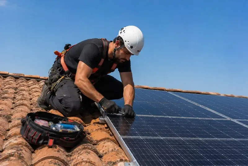 Maintenance et monitoring de panneaux solaires à Mazan