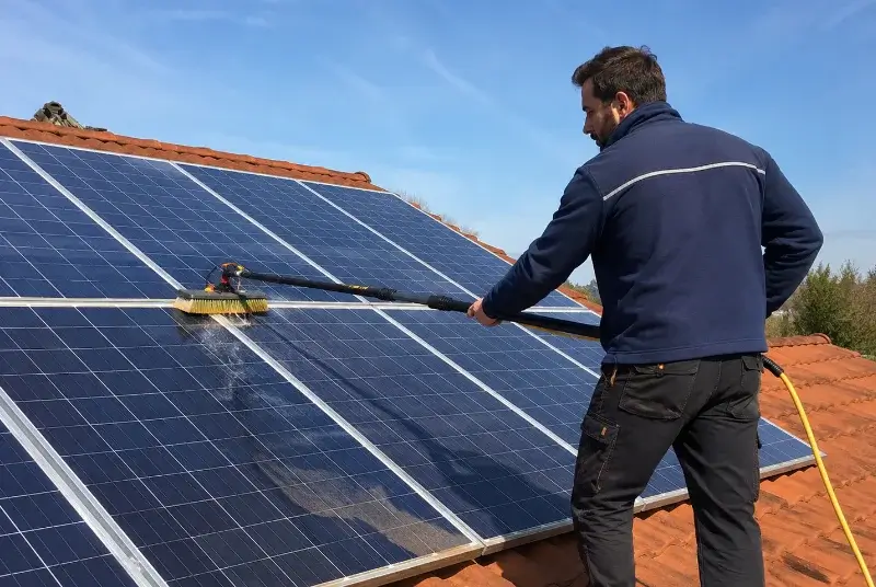 Nettoyage et entretien de panneaux solaires à Mazan